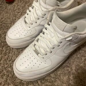 Triple White Nike Air Force 1s